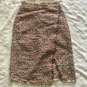 Faux tweed skirt